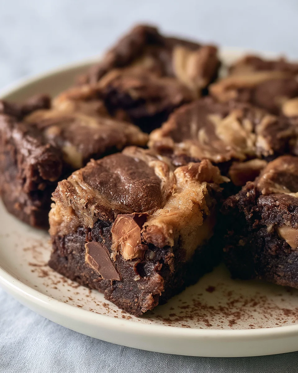 Fudgy Peanut Butter Brownies